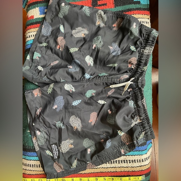 Muttonhead x Bather Wolf Head Unisex Swim Shorts size Small - Picture 2 of 6
